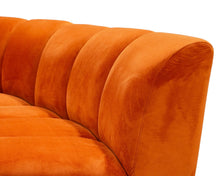 Burnt Orange Chic Circle Sofa