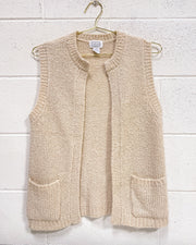 Vintage Knit Open Sweater Vest