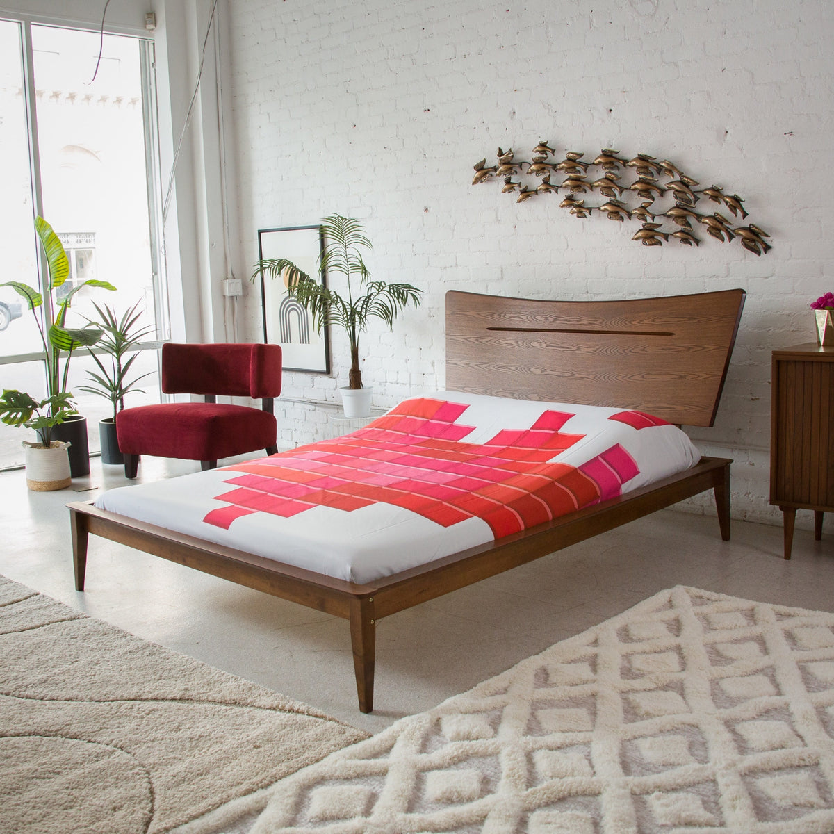 Wayan Dark Wood Bed Frame