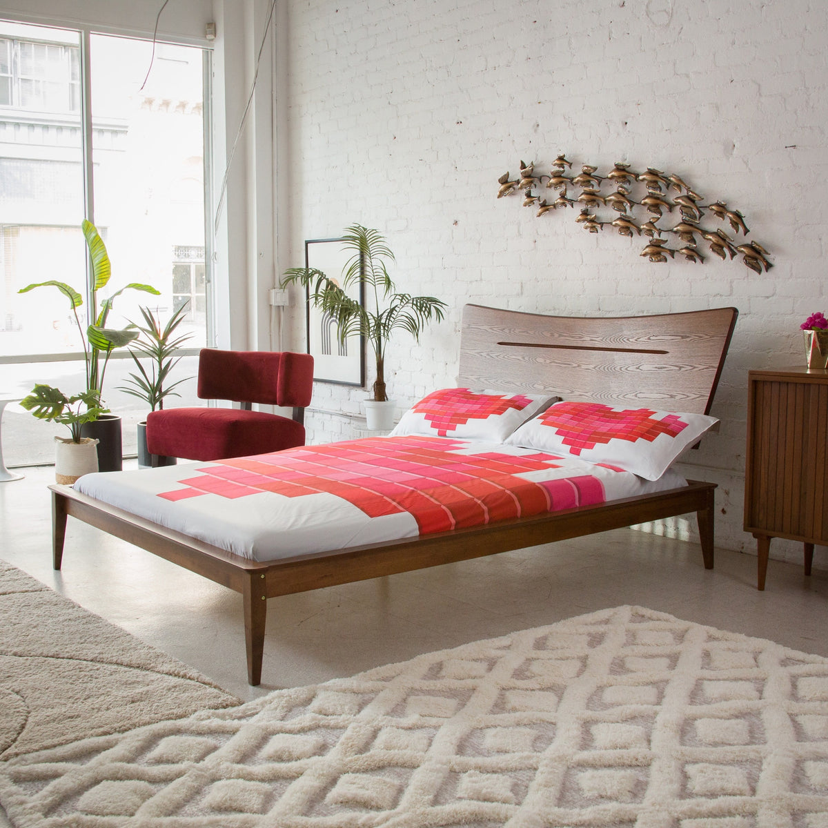 Wayan Dark Wood Bed Frame