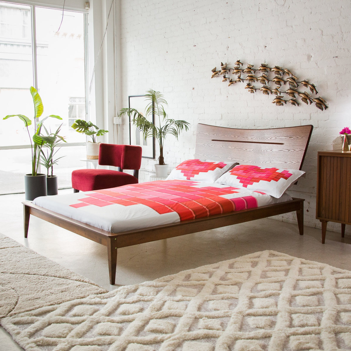 Wayan Dark Wood Bed Frame