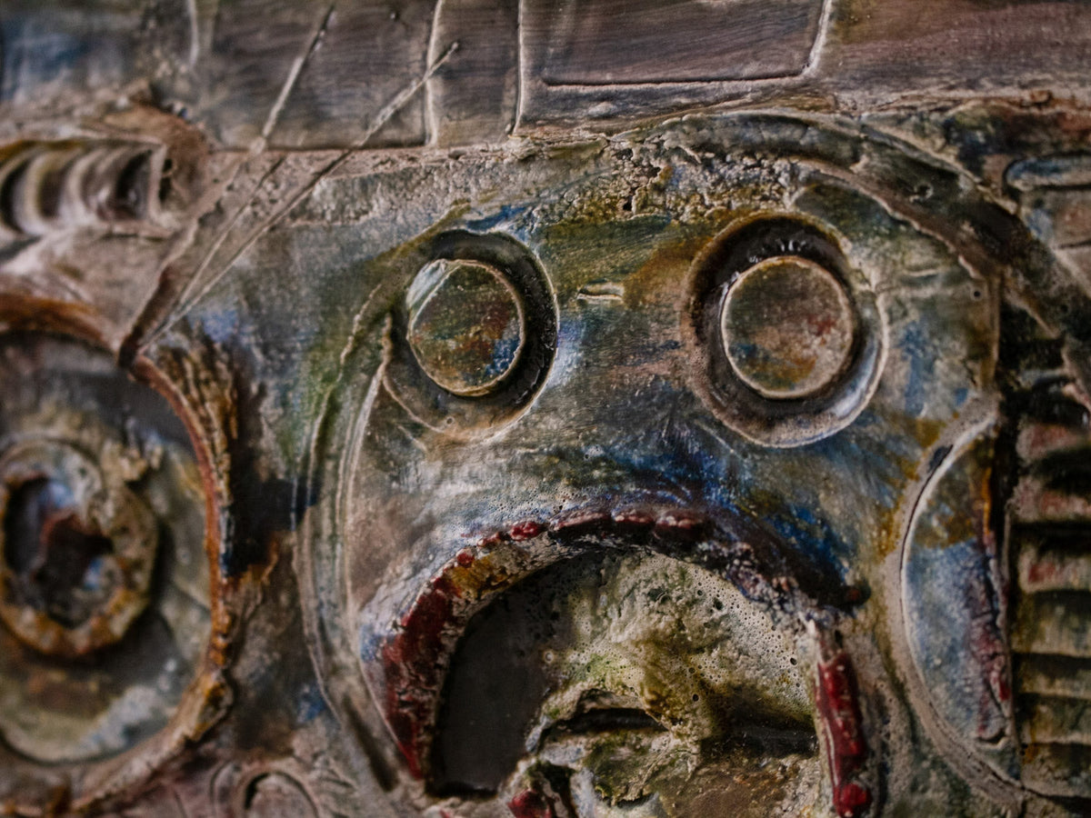 MCM Ceramic Brutalist Art