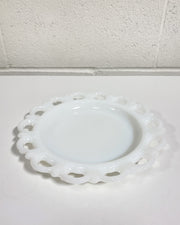 Vintage Anchor Hocking Milk Glass Plate/Catchall