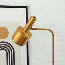 Janae Gold and Marble Table Floor Lamp