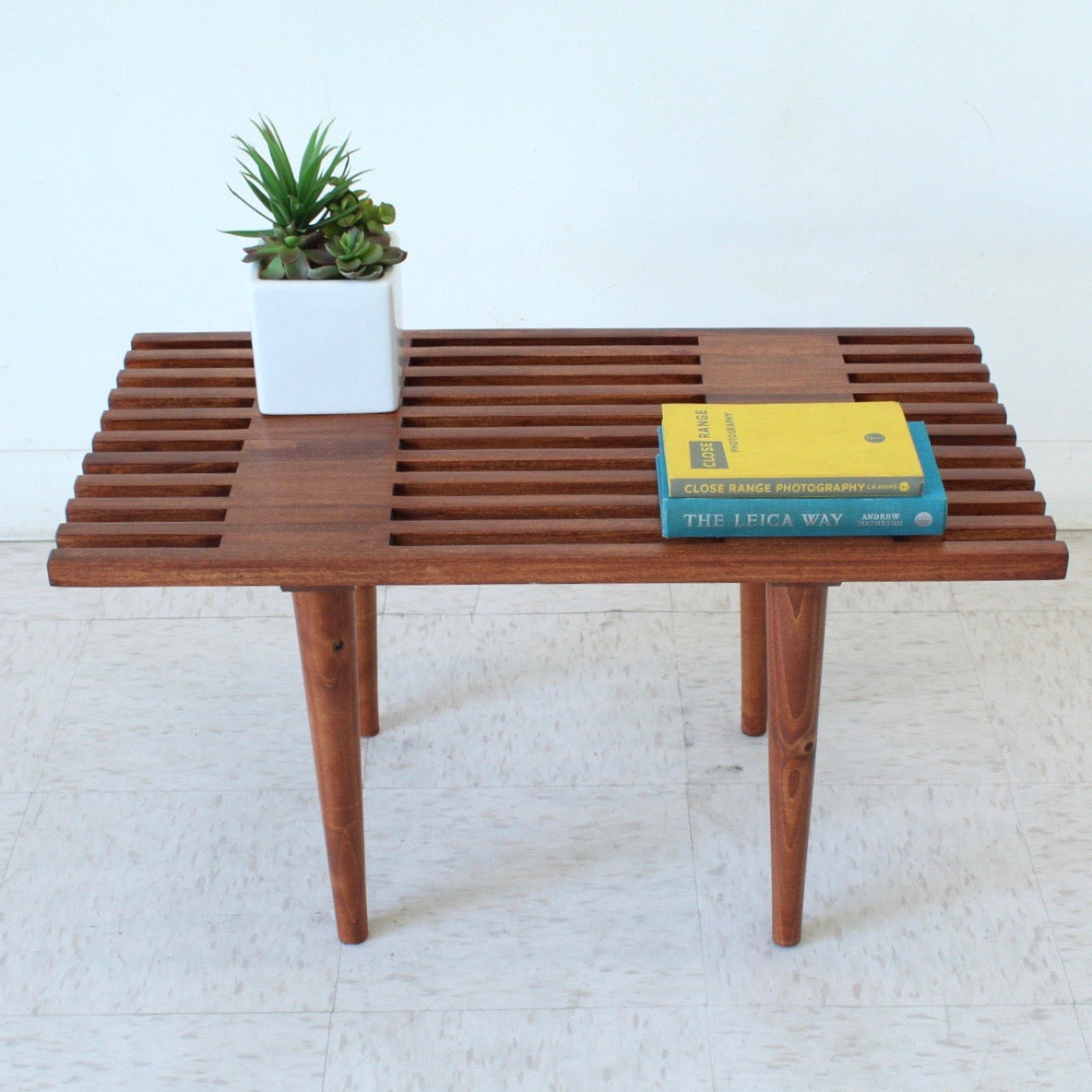 Custom Short Slat Bench - 30” to 36”