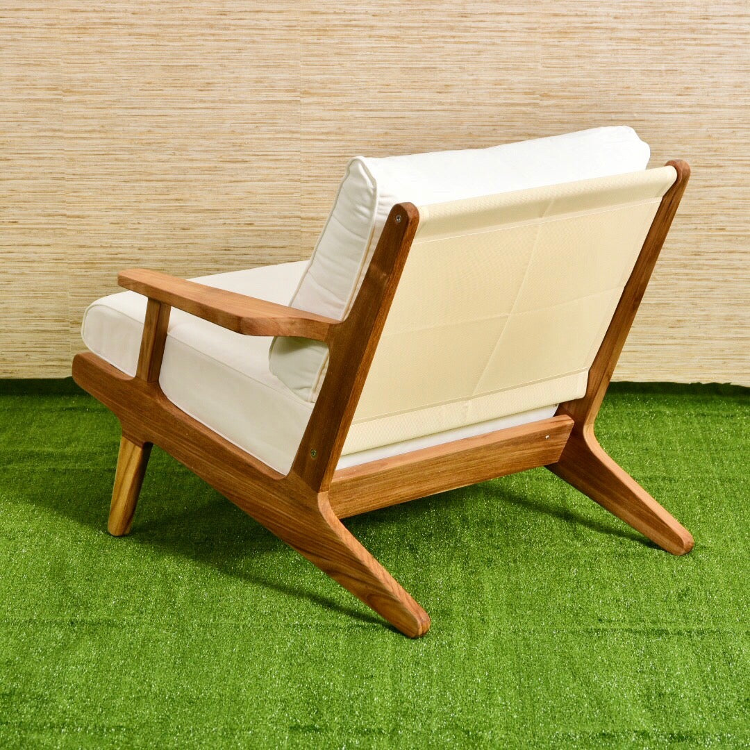 Outdoor Teak Sleek Lounge Chair