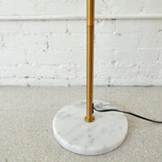 Janae Gold and Marble Table Floor Lamp