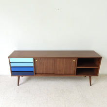 Ombré Media Console in Blue