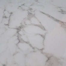 Daisy Modern Oval Marble Dining Table with Brass Tulip Pedestal Base