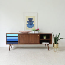Ombré Media Console in Blue