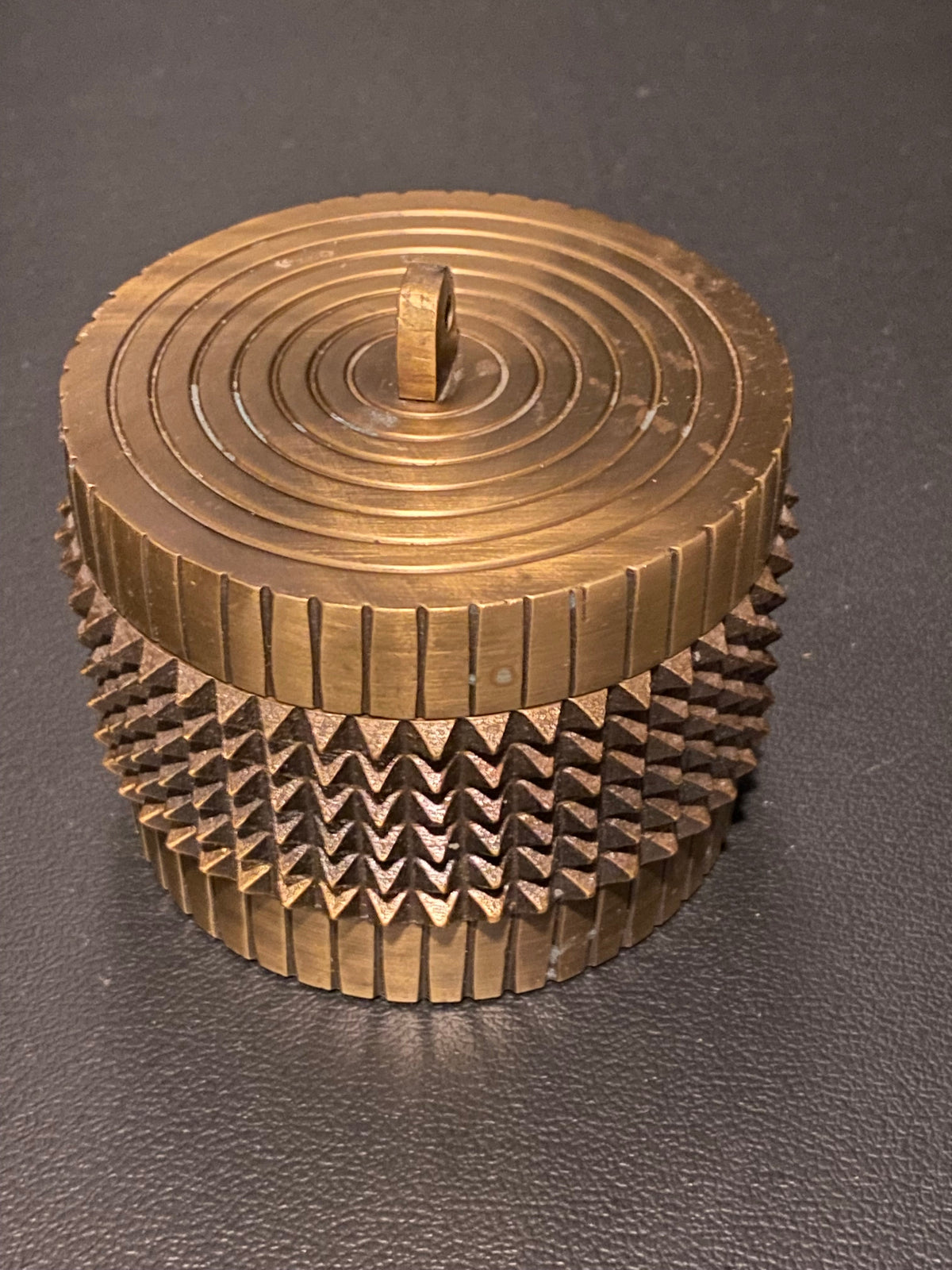 Spiked Brass Trinket Box