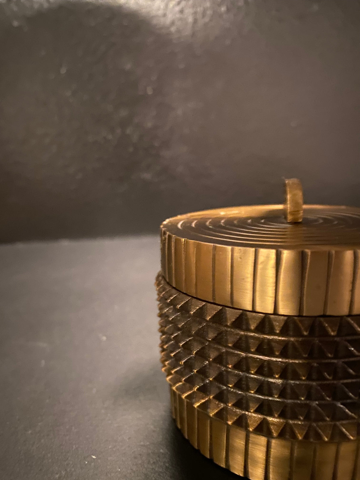 Spiked Brass Trinket Box