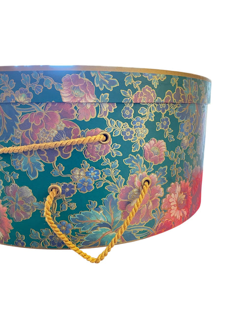 14” Diameter Floral Hat Box