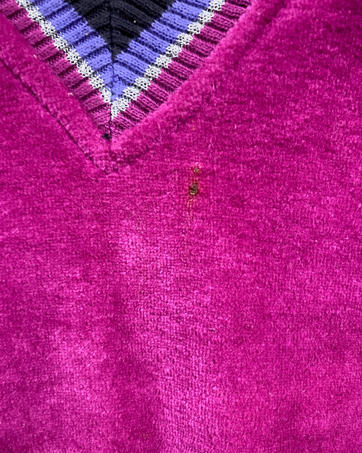 Vintage Fuchsia Velour Dress (9)