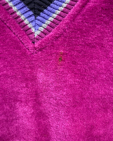 Vintage Fuchsia Velour Dress (9)