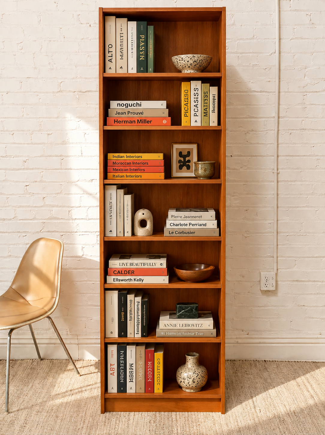 Vintage Danish Modern Teak Bookcase