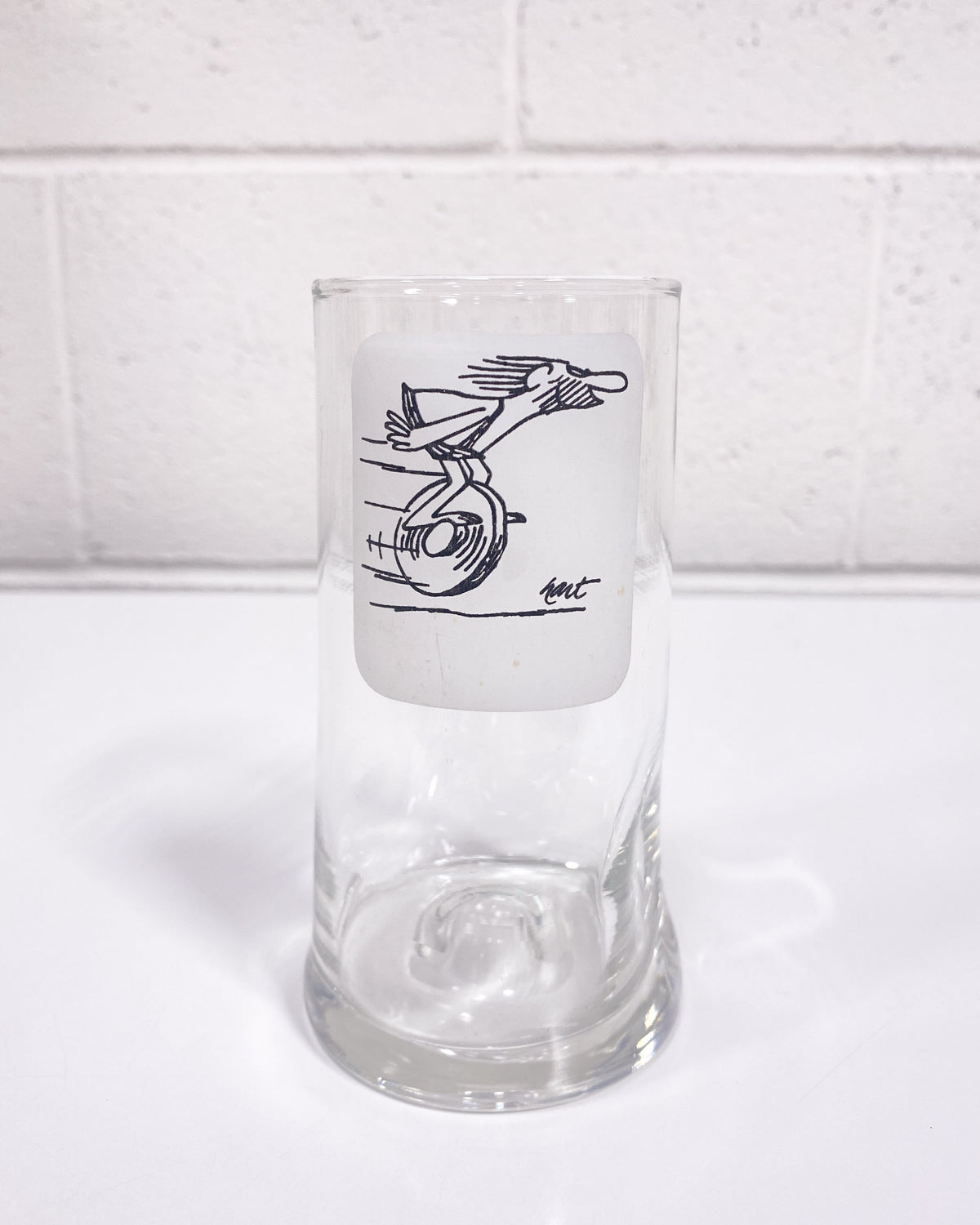 Vintage Johnny Hart BC Comics GROG Glass