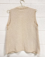 Vintage Knit Open Sweater Vest