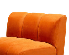Burnt Orange Chic Circle Sofa
