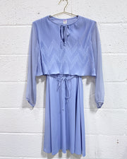 Vintage Dusty Blue Dress - As Found (8)