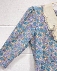 Vintage Floral Dress with Lacey Collar (6)