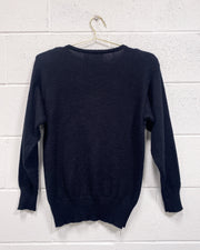 Vintage Black Holiday Sweater (S)