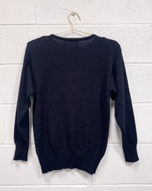 Vintage Black Holiday Sweater (S)