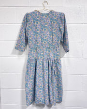 Vintage Floral Dress with Lacey Collar (6)