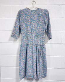 Vintage Floral Dress with Lacey Collar (6)