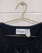 Vintage Black Holiday Sweater (S)