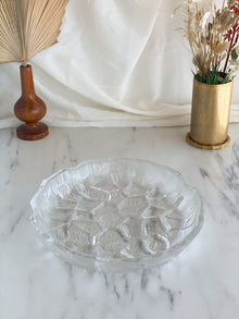 Vintage Cut Glass Serving Plate