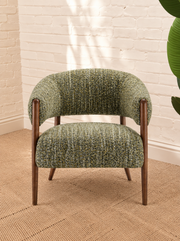 Abby Textured Accent Chair in Sage Amber