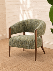Abby Textured Accent Chair in Sage Amber