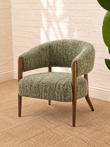 Abby Textured Accent Chair in Sage Amber