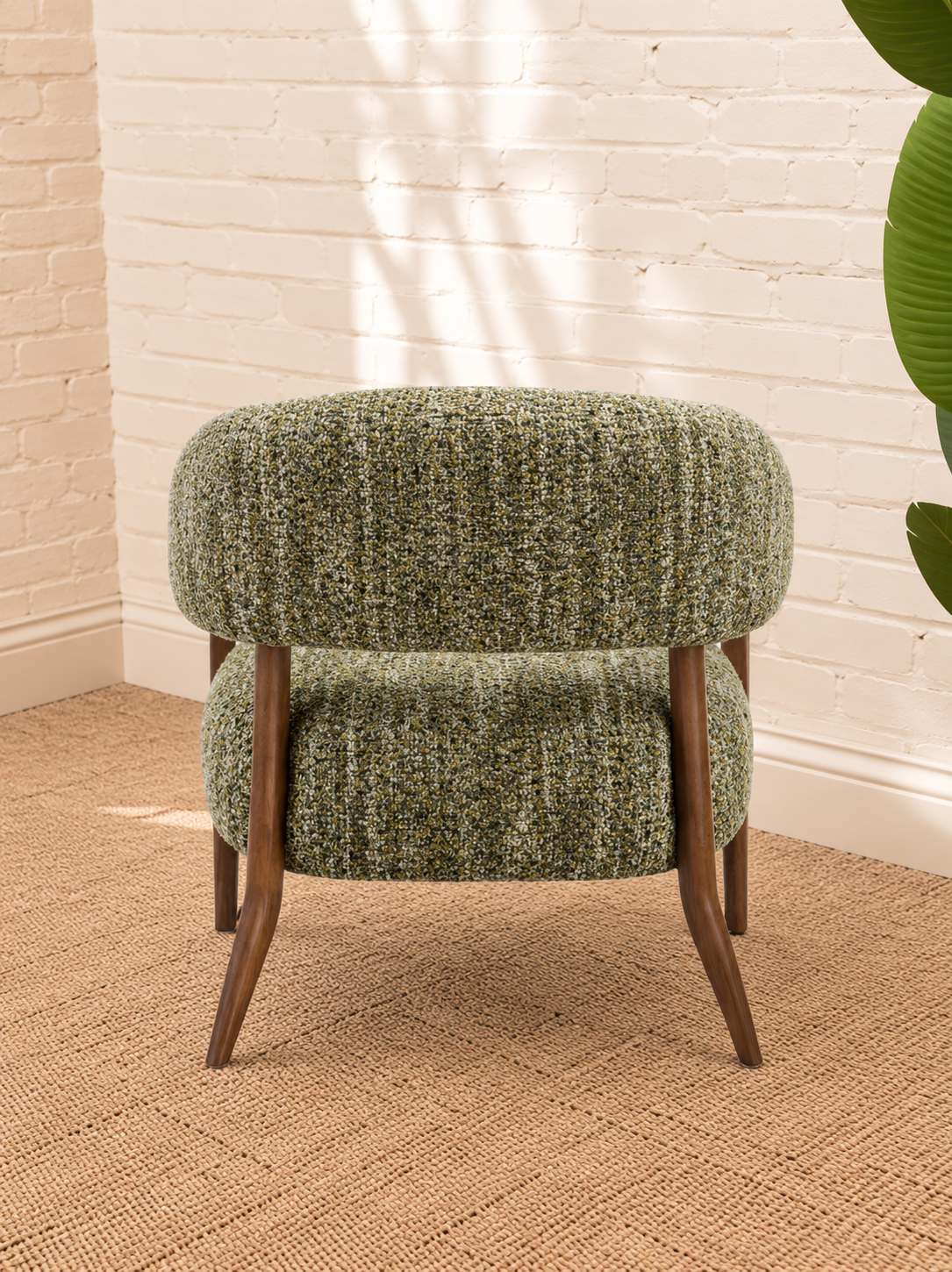 Abby Textured Accent Chair in Sage Amber