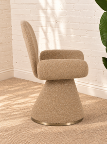 Adler Pedestal Dining Chair in Sand