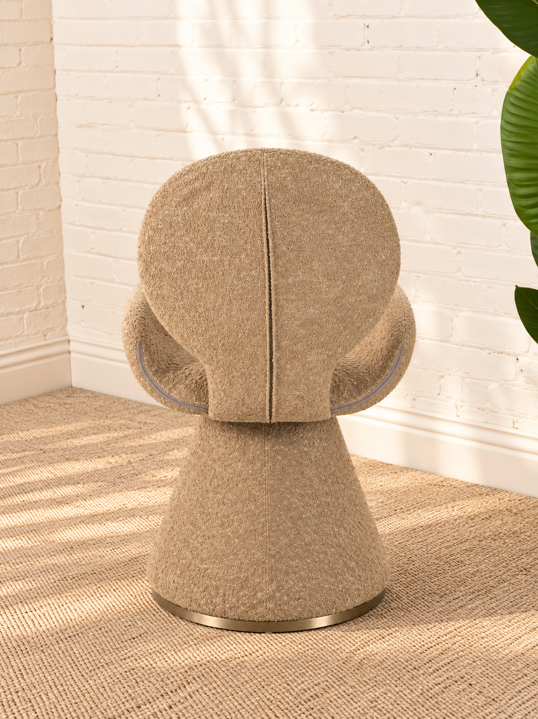 Adler Pedestal Dining Chair in Sand