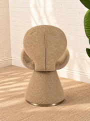 Adler Pedestal Dining Chair in Sand