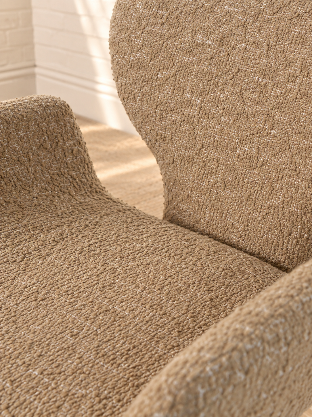 Adler Pedestal Dining Chair in Sand