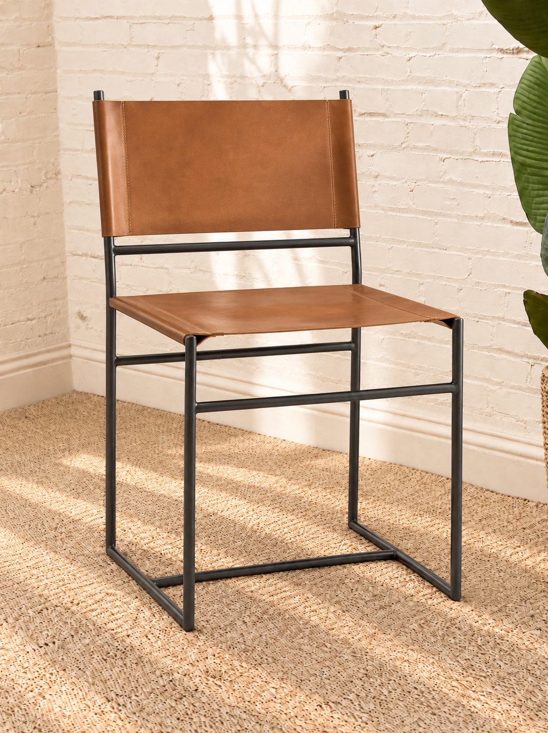 Alina Sling Dining Chair in Toffee
