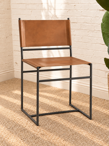 Alina Sling Dining Chair in Toffee