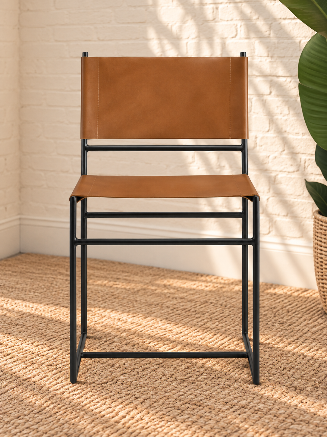 Alina Sling Dining Chair in Toffee