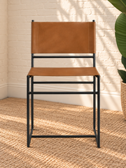 Alina Sling Dining Chair in Toffee
