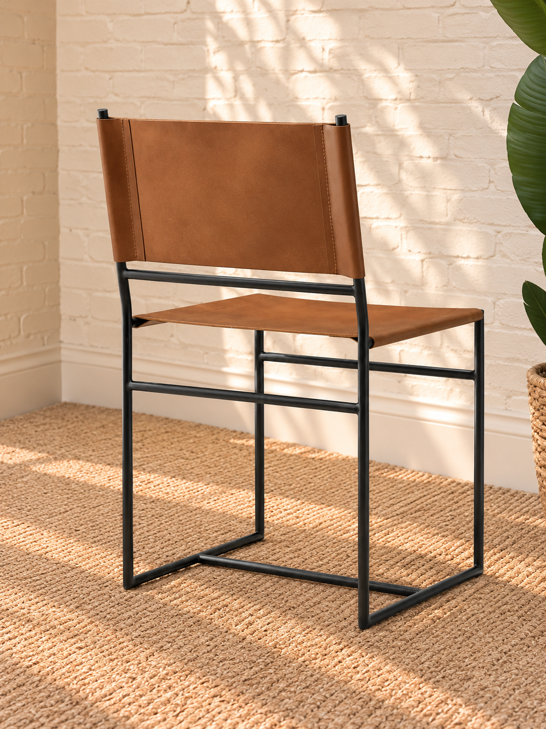 Alina Sling Dining Chair in Toffee