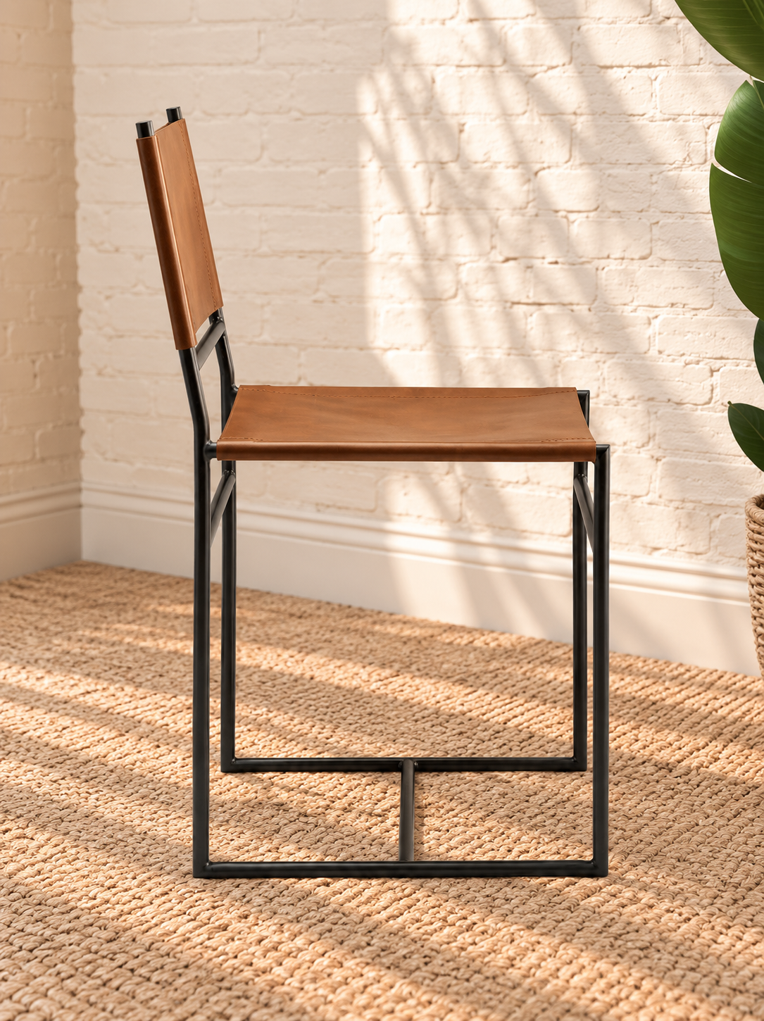 Alina Sling Dining Chair in Toffee