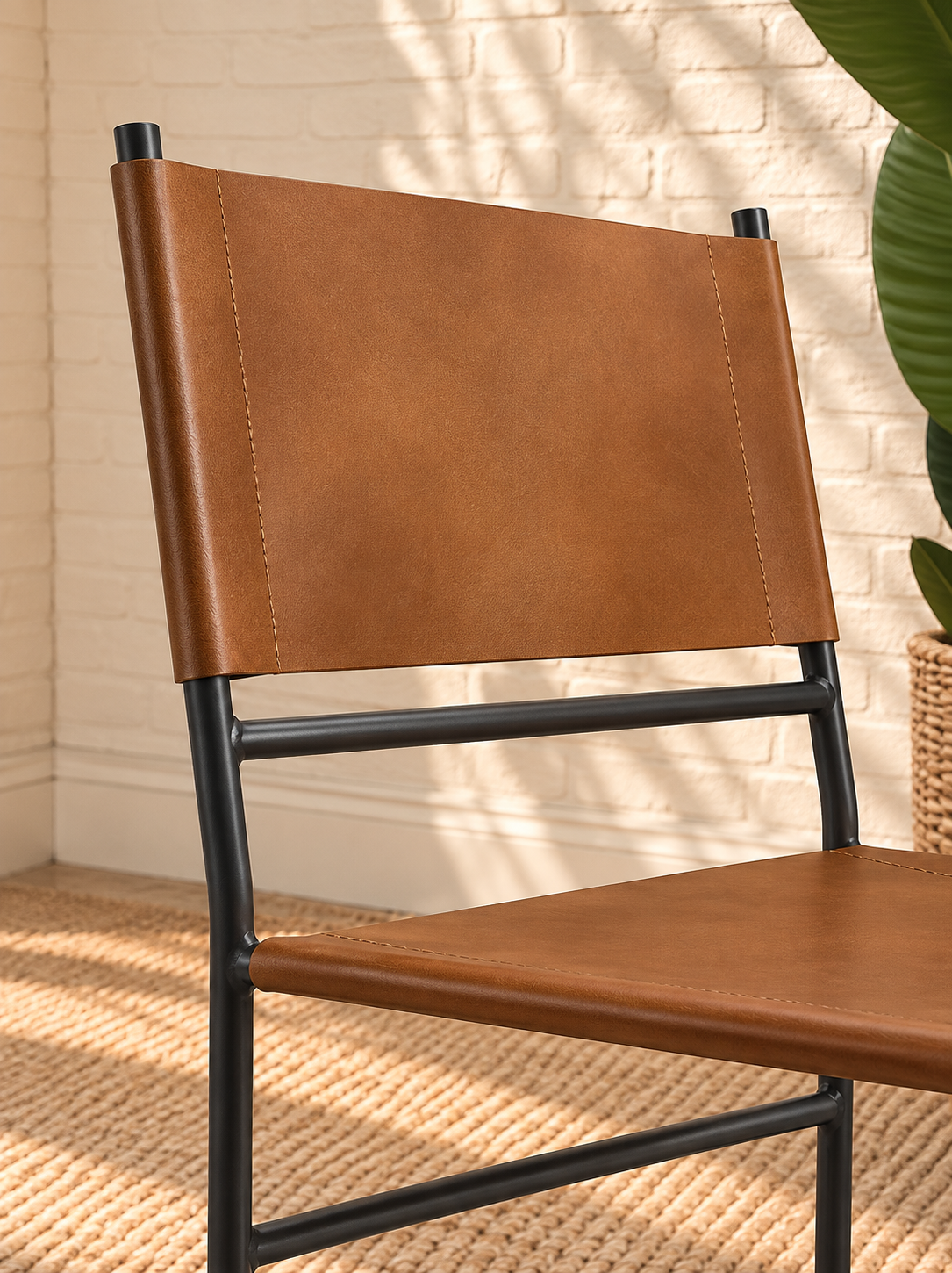 Alina Sling Dining Chair in Toffee