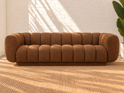 Amanda Textured Sofa in Terracotta