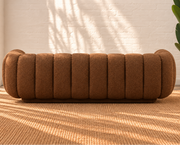 Amanda Textured Sofa in Terracotta
