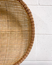 Vintage Large Woven Winnowing Basket