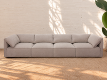 Blaire Four Piece Sectional Sofa in Cloud Gray